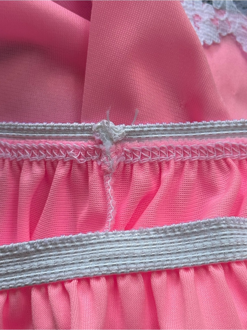 Pink Lace-Trim Mini Skirt - Picture 7 of 7